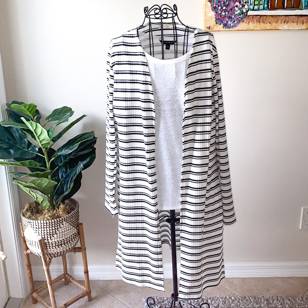 Black and White Striped Sweater